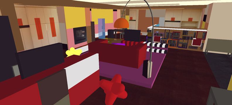 Prinsenhof apartment interior design simulation